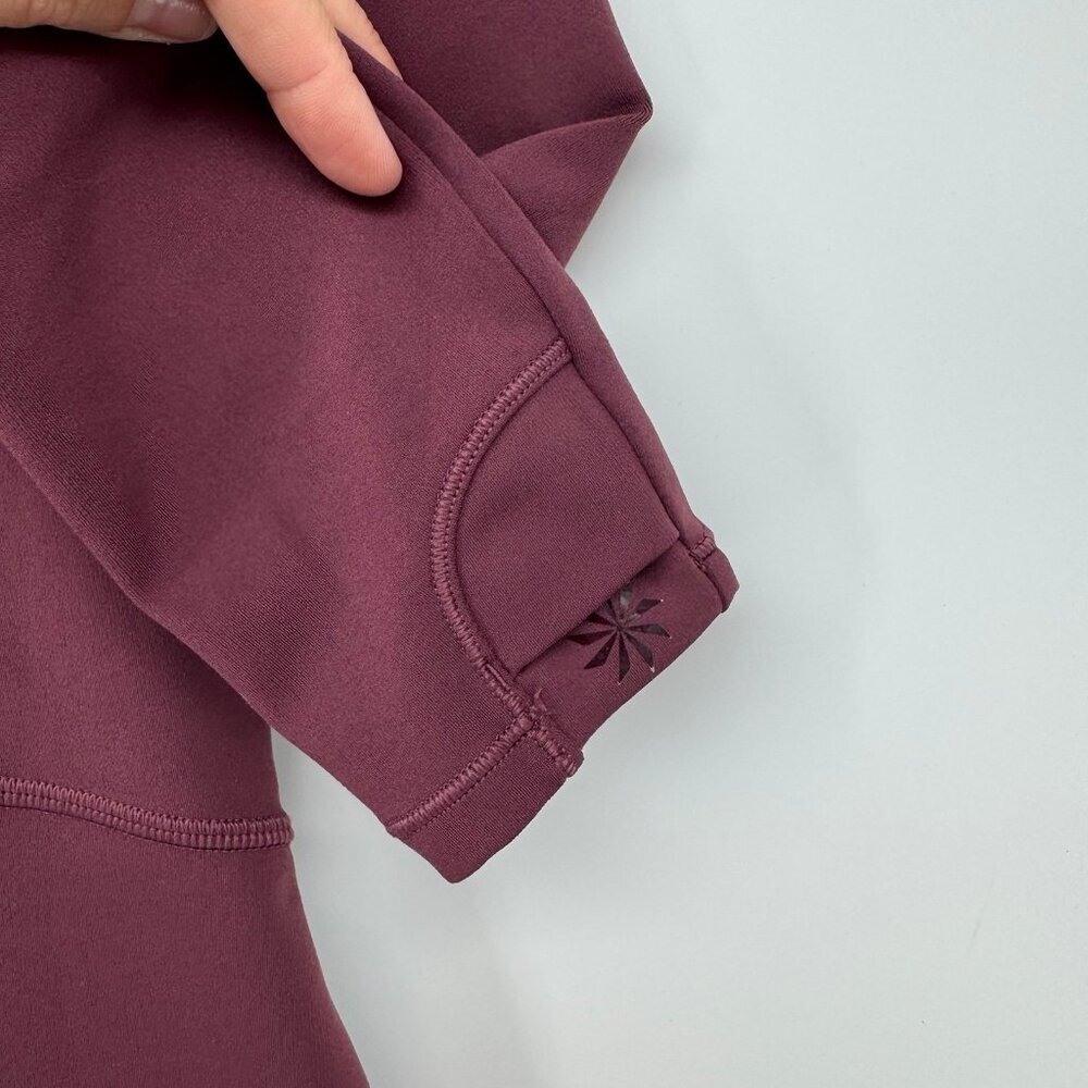 Athleta Girl Chit Chat Long Sleeve Dress-Color Aubergine Size L/12 - Picture 5 of 7